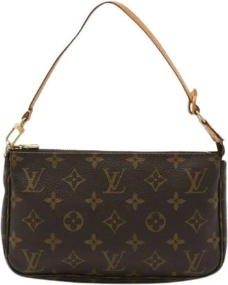 Louis Vuitton Pre-owned Mini Bags, female, Brown, Size: ONE SIZE Pre-owned Pochette Accessoires Monogram Pouch