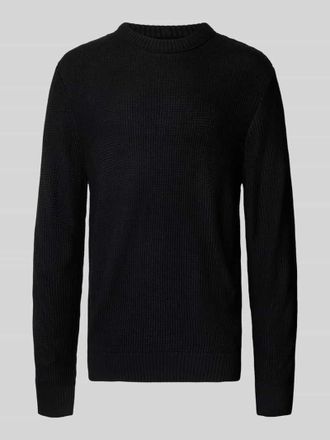 Jack & Jones Jack & Jones Strickpullover mit Rundhalsausschnitt Modell ROY in Black, Größe XXL