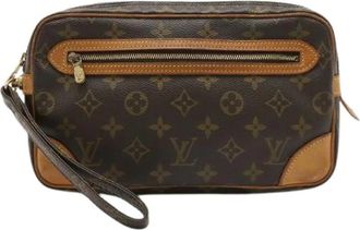 Louis Vuitton Pre-owned Marly Dragonne Monogram Clutch - Heren - Vintage Clutch - Bruin - ONE Size - Vintage
