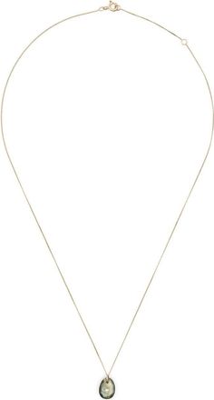 Pascale Monvoisin 9kt yellow gold Orso diamond and labradorite necklace - women - Diamond/Labradorite/9kt Yellow Gold - One Size