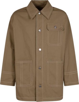 Ami Worker Jacket - Heren - Zomerjassen - Beige - L - Katoen - Jassen