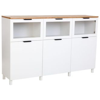 Wanderlust Deco Aparador de madera multicolor 180x42x114h cm