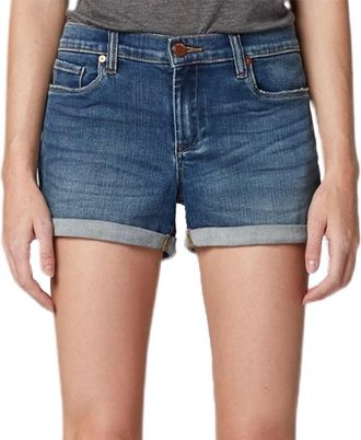 Blank NYC Fulton Low Rise Shorts In Blue Steel