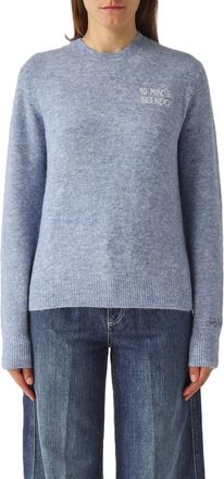 MC2 Saint Barth Alpaca Knit Sweater With Ribbed Finishing