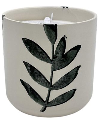 Sagebrook Home 5In 13Oz Blossom Leaf Print Candle