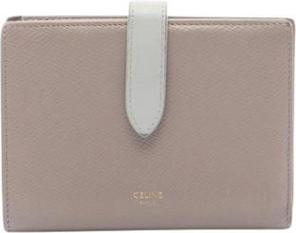 Celine Pre-owned Wallets, female, Gray, Size: ONE SIZE Pre-owned Leather Wallet