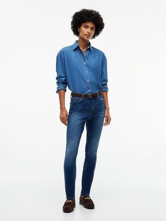 Tommy Hilfiger Womens All-Day Sculpt Denim Skinny Jean - Dark Wash - 00