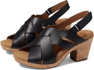Rockport Cobb Hill CJ0721-001 Sandal Womens Black Leather Slingback JOBB170