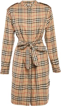 Burberry Abito corto con cintura - Toni neutri