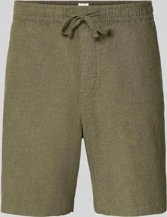 GAP Leinenshorts mit elastischem Bund in Oliv, Gr&ouml;&szlig;e XXL