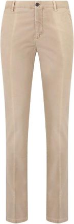 Moorer Slim Fit Chino Broek - Heren - Chinos - Beige - XS - Katoen - Broeken