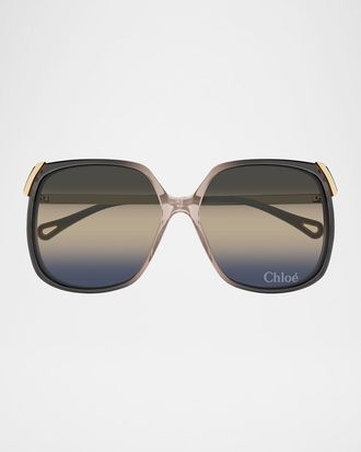Chloé Square Acetate Sunglasses
