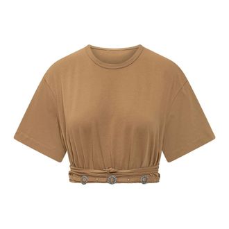 Pinko T-Shirts, female, Brown, Size: XS Ariano T-Shirt