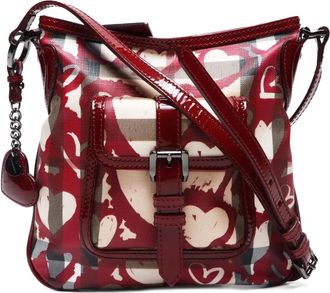 Burberry Borsa a spalla Heart Nova Check 2000-2020 - Rosso