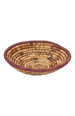 Indego Africa Imi Plateau Basket in Maroon And Natural at Nordstrom