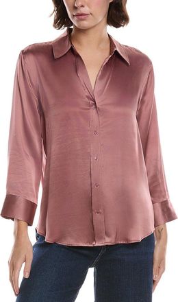 L'agence Lagence Dani 3/4 Sleeve Silk Blouse