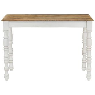 Berkfield Home Dining Table 110x60x76 cm Solid Wood Mango in Brown | Size: 110 x 60 x 76 cm