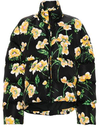 Balenciaga Piumino a fiori - Nero