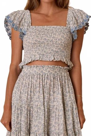 Rylee + Cru Womens Zayla Top In Ivory
