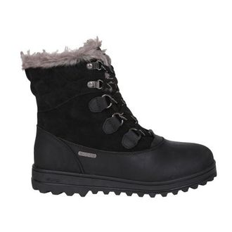 Mountain Warehouse Dames Vostock Leren Waterdichte Thermische Sneeuwlaarzen (Zwart)
