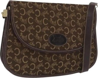 Celine Pre-owned Vintage Canvas Cross Body Bag - Dames - Vintage Schoudertas - Bruin - ONE Size - Vintage