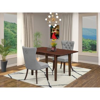 East West Furniture 3 Piece Kitchen Table Set