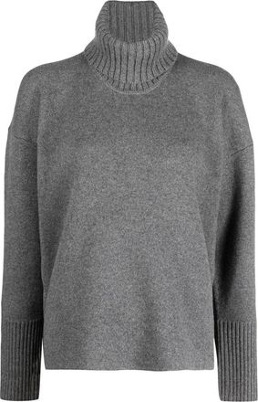 Proenza Schouler roll-neck drop-shoulder jumper - women - Cashmere - L - Grey