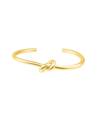 Adornia Adornia 14K Plated Knot Cuff Bracelet