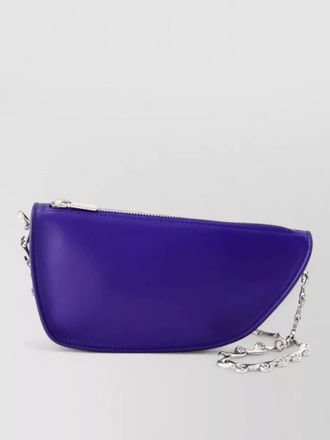 Burberry micro shield wallet chain shoulder bag leather