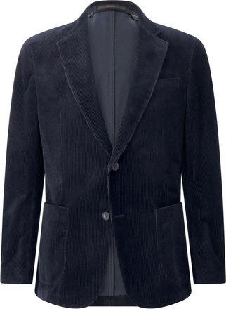 Windsor Blazer in velluto a coste - - Jackets - Uomo - Blu - 2XL