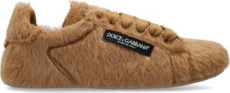 Dolce & Gabbana Fur Sneakers - Dames - Sneakers - Bruin - 39 EU - Leer - Schoenen