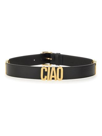 Moschino Leather Belt - Black