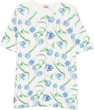 Kenzo Tulip T-shirt - Heren - T-shirts - Veelkleurig - M - Katoen - Tops