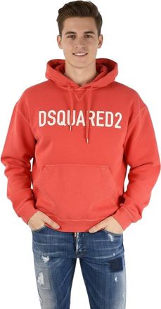 Dsquared2 Red Regular Logo Hoodie