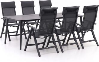 Bellagio la vita attrattiva Bellagio Lugo/Sora 220cm dining tuinset 7-delig