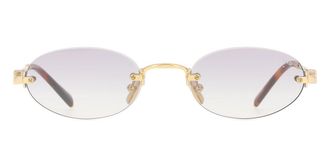 Miu Miu MUA54S 5AK04O Womens Sunglasses Gold Size 51