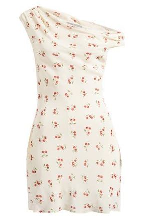 Reformation Kristine Convertible Neck Minidress in Cherry Pit at Nordstrom Rack, Size 12