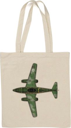 Generic Focke Wulf Fw 190 WWII aircraft Messerschmit Natural Cotton Tote Bag White