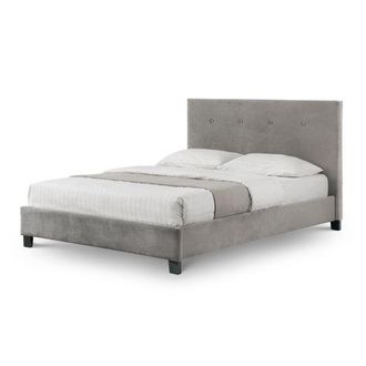 Julian Bowen Shoreditch King Bed With Headboard 150cm Grey - Julian Bowen | TJ Hughes