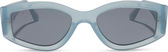 DIFF Eyewear 55mm Kai Slim Sunglasses in Crystal Blue at Nordstrom Rack