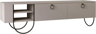 Dmora Dmora - Mueble de televisión Adige, Aparador de salón, Mueble bajo para TV, Base de pared equipada, 150x36 h44 cm, Beige