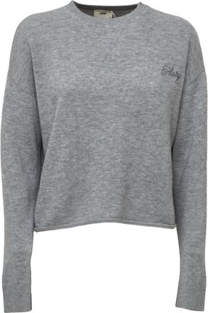 Autry Round-neck Truien - Dames - Ronde hals truien - Grijs - L - Wol - Truien & Vesten