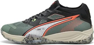 Puma Scarpe da pallamano Eliminate NITRO SQD 4 unisex, Scarpe, Verde, 49.5