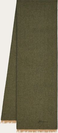 Ferragamo Men Cashmere scarf Green