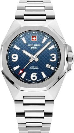 Swiss Alpine Military Avenger Horloge - Heren - Accessoires - Grijs - Maat: ONE Size