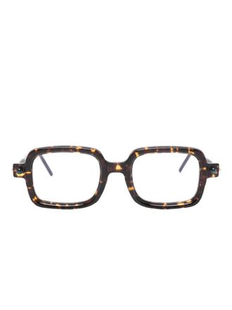 Kuboraum Occhiali Maske P2 squadrati - Marrone