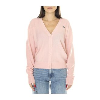Lacoste Dames, Truien, Roze, Maat: XS Wol