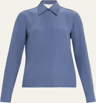 Michael Kors Hansen Button-Down Silk Shirt