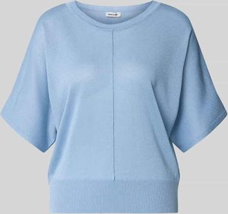 More & More More & More Relaxed Fit Oberteil aus Viskose-Mix in Strick-Optik in Hellblau, Gr&ouml;&szlig;e 34