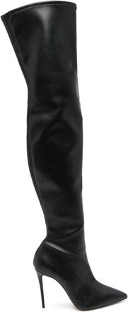 Casadei Over-knee Boots - Dames - Over de knie laarzen - Zwart - 41 EU - Schoenen